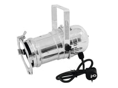 EUROLITE Set PAR-30 Spot sil + PAR-30 230V COB 12W E-27 LED 1800-3000K dim2warm