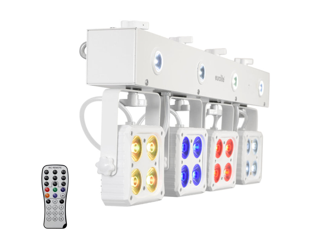 EUROLITE-setti LED KLS-180 wh + LED B-40 wh + USB QuickDMX + Easy Show