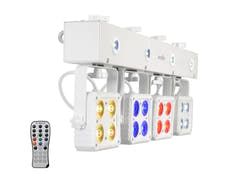 EUROLITE Set LED KLS-180 white + BS-2 EU Kaiutinjalusta white