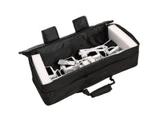 EUROLITE Set LED KLS-180 valkoinen + BS-2 EU -kaiutinjalustat valkoisina