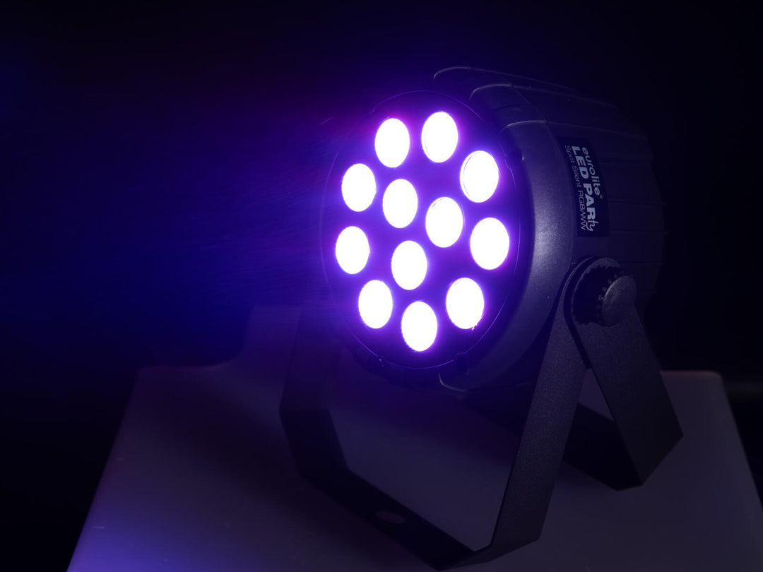 EUROLITE Set 4x LED PARty Spot Silent RGB/WW pehmeällä laukulla