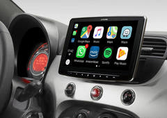 Apple Carplay, Android Auto Fiat 500 Beige Sisustus (2007-2015)