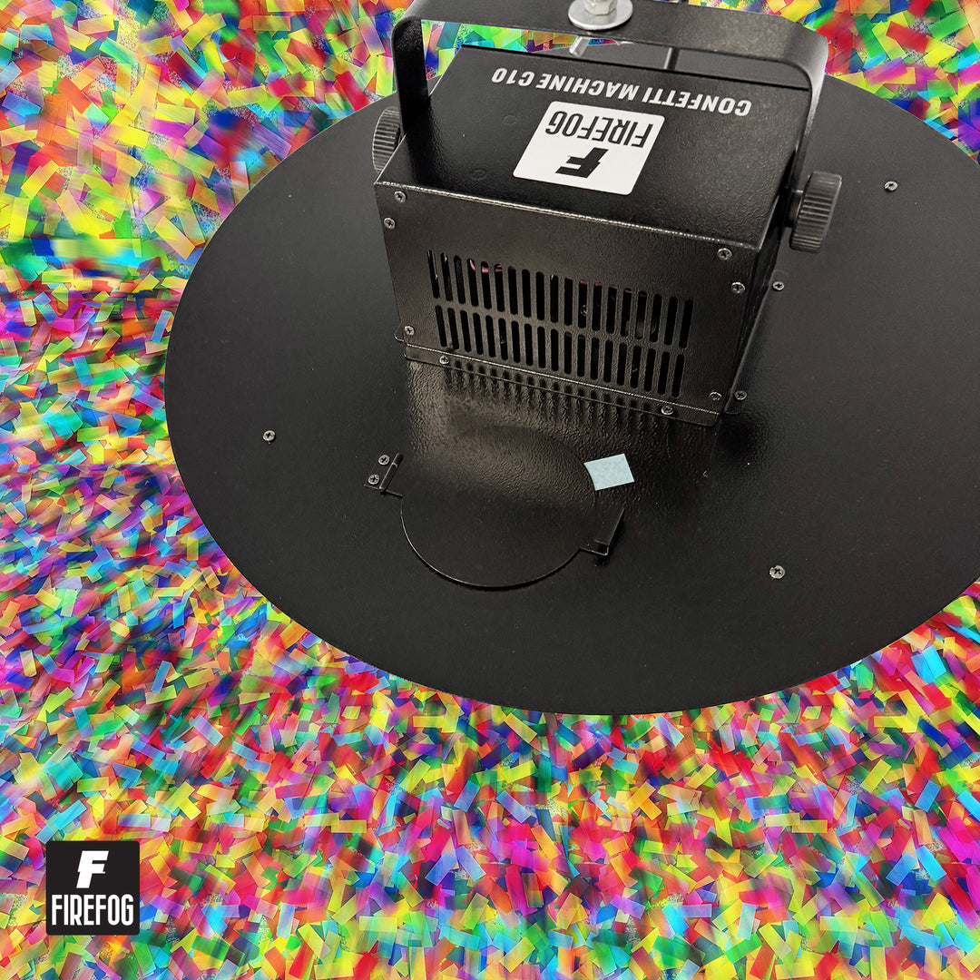 Firefog sähköinen 200 W:n konfettitykki DMX:llä ja kaukosäätimellä