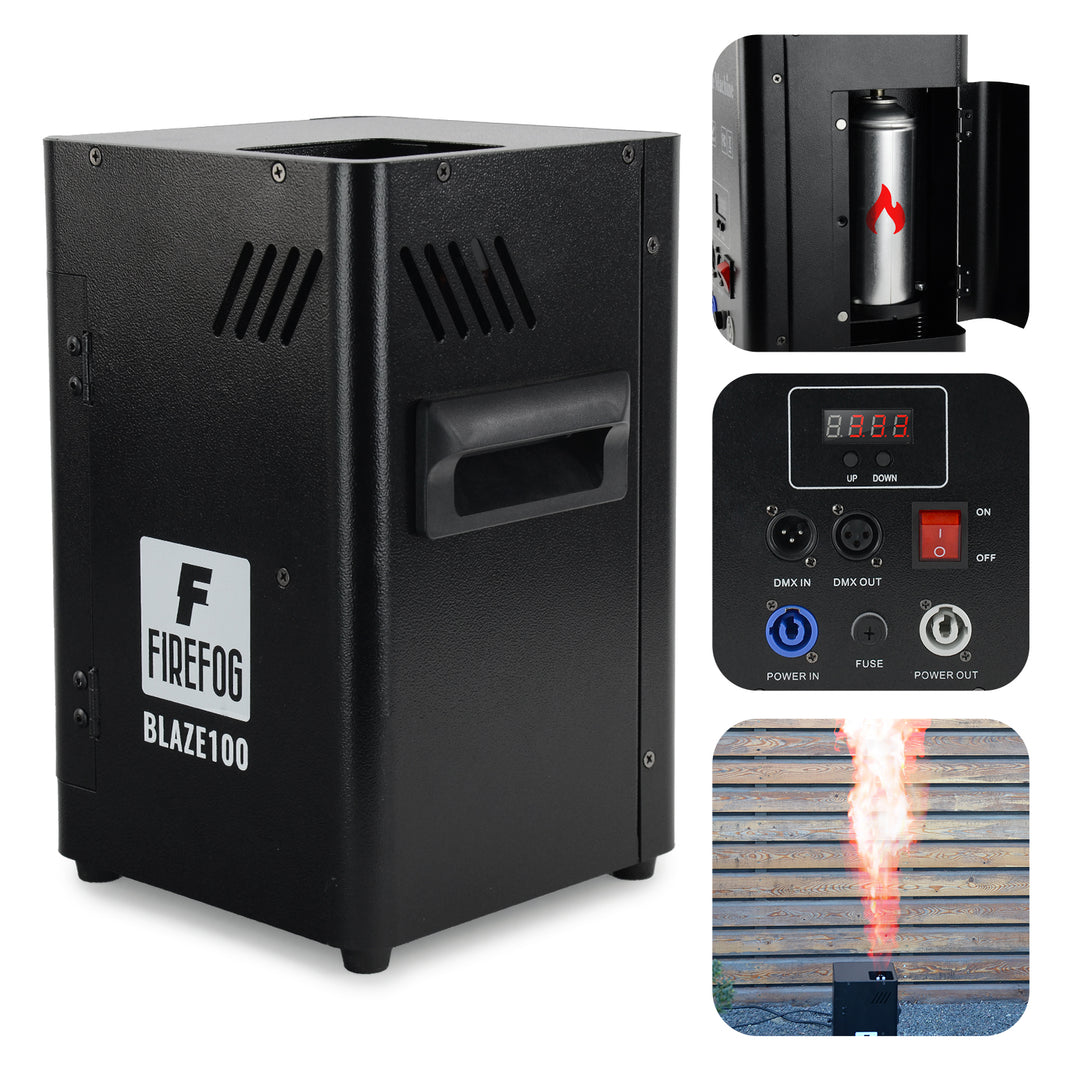 Firefog BLAZE100 liekkikone 200 W DMX:llä