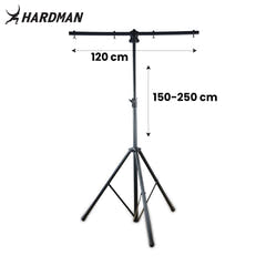 Hardman HLS2-valoteline T-barilla, 2,5 m, 70 kg, musta