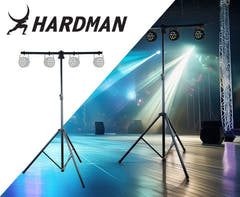 Hardman HLS3 -valojalusta T-tangolla ja automaattisella lukitustapilla, 2,5 m