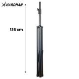 Hardman HLS3 -valojalusta T-tangolla ja automaattisella lukitustapilla, 2,5 m