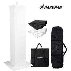 Hardman PTS23W -totemi, valkoinen, 100–175 cm
