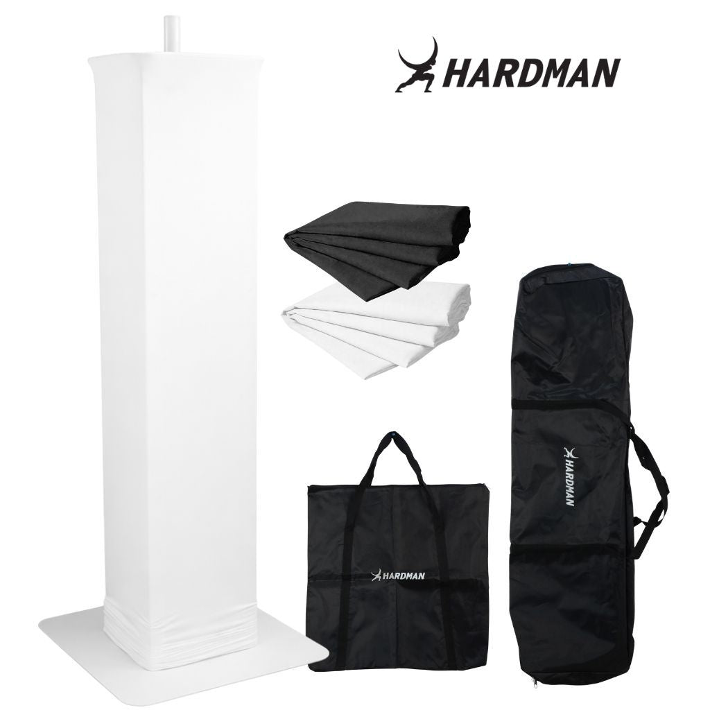 Hardman PTS23W -totemi, valkoinen, 100–175 cm