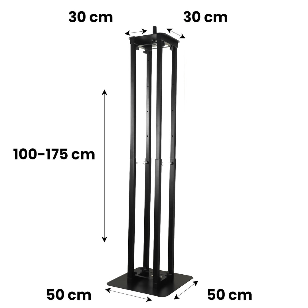 Hardman PTS23B -totemi, musta, 100–175 cm