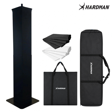 Hardman PTS24B -totemi, musta, 135–250 cm