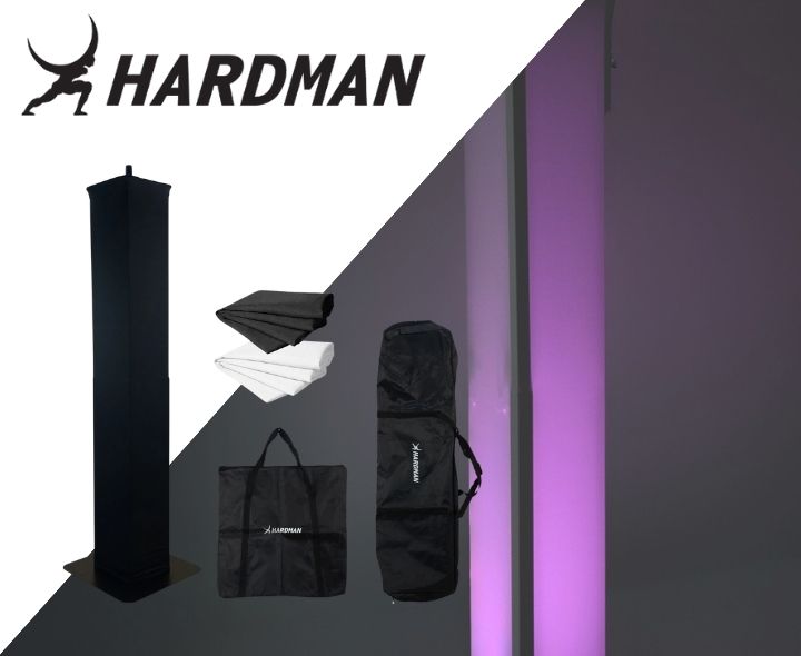 Hardman PTS24B -totemi, musta, 135–250 cm