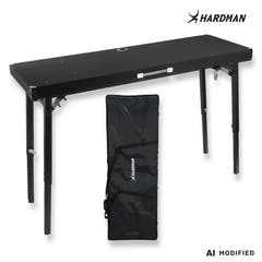 Hardman DTS1 -taitettava DJ-pöytä, 154 x 52 cm, laukulla