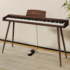 Mielczewski digitalpiano metallijaloilla, ruskea