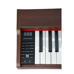 Mielczewski digitalpiano metallijaloilla, ruskea