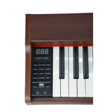 Mielczewski digitalpiano metallijaloilla, ruskea