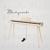 Mielczewski digitalpiano metallijaloilla, beige