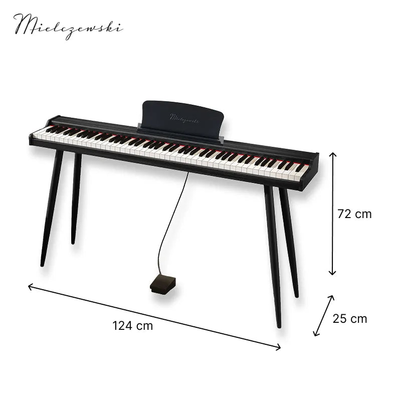 Mielczewski Canzonetta digitalpiano jaloilla, musta