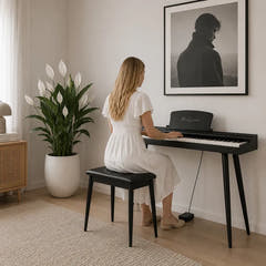 Mielczewski Canzonetta digitalpiano jaloilla, musta