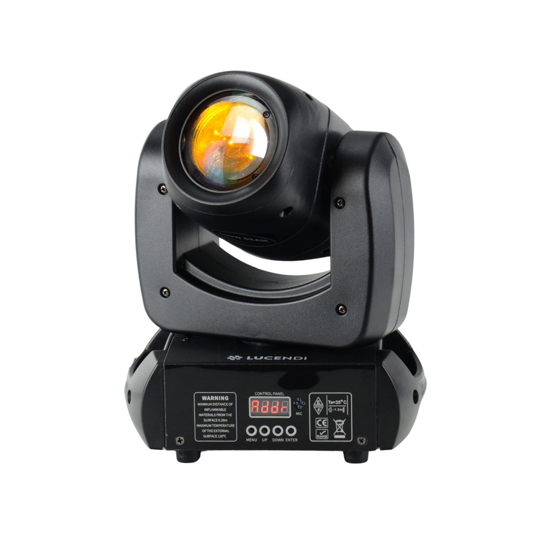 Lucendi BEAM100 moving head, 4 kpl:n sarja ja case