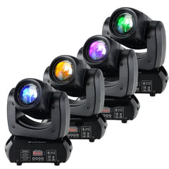 Lucendi BEAM100 moving head, 4 kpl:n sarja ja case