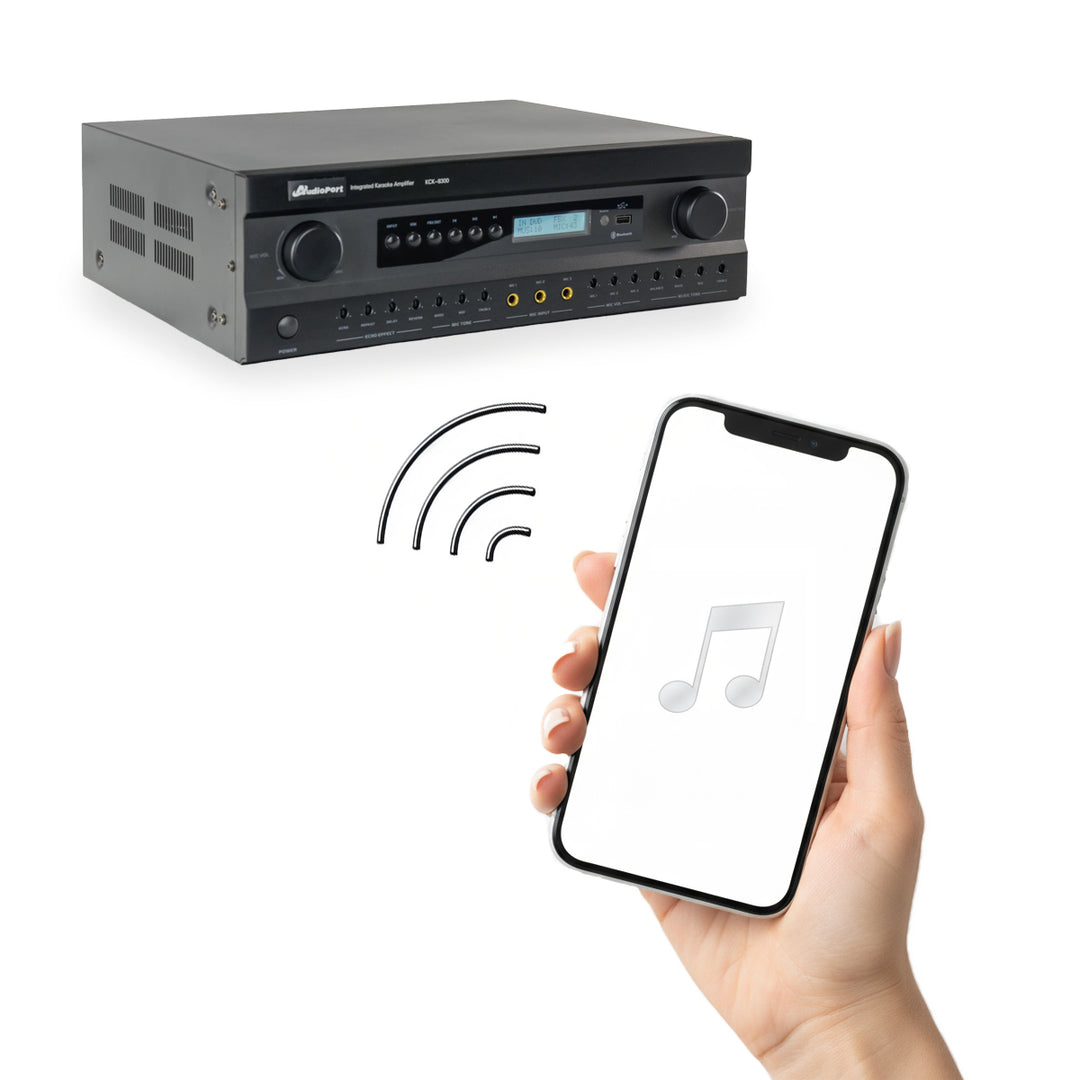 Audioport KC8300 -vahvistin 2 x 300 W DSP:llä