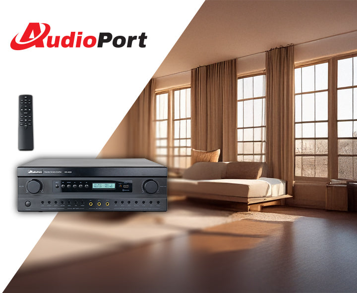Audioport KC8300 -vahvistin 2 x 300 W DSP:llä