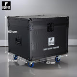 Firefog Snow Storm 1500 Pro lumimasiinat 1500 W flightcase-kotelossa