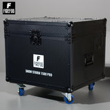 Firefog Snow Storm 1500 Pro lumimasiinat 1500 W flightcase-kotelossa