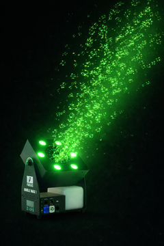 Firefog Bubble Max 1 -kuplakone LED-valoilla, DMX:llä ja kaukosäätimellä