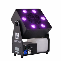 Firefog Bubble Max 1 -kuplakone LED-valoilla, DMX:llä ja kaukosäätimellä