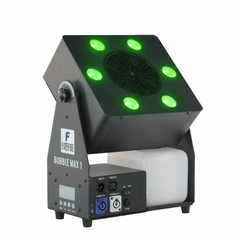 Firefog Bubble Max 1 -kuplakone LED-valoilla, DMX:llä ja kaukosäätimellä