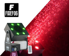 Firefog Bubble Max 1 -kuplakone LED-valoilla, DMX:llä ja kaukosäätimellä