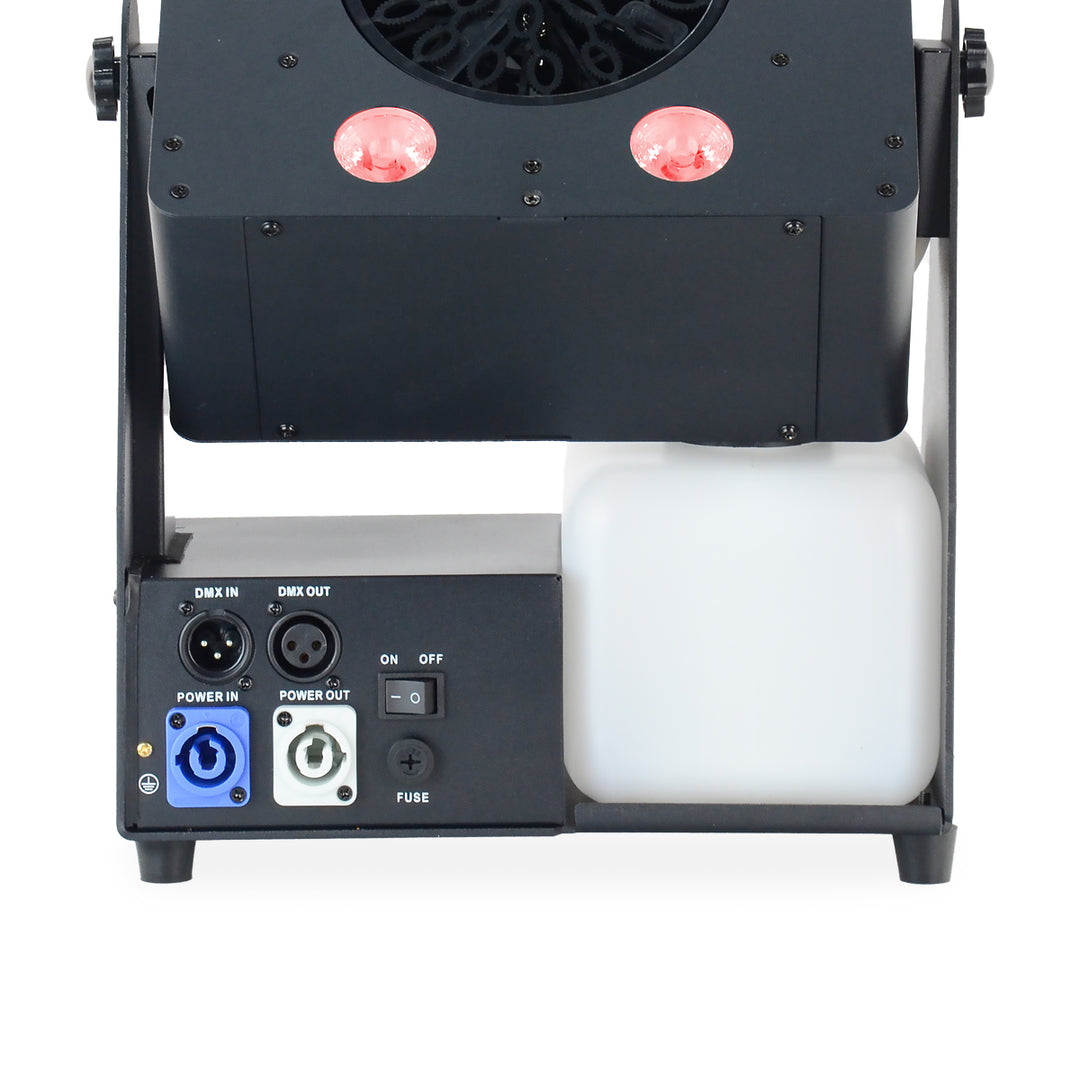 Firefog Bubble Max 1 -kuplakone LED-valoilla, DMX:llä ja kaukosäätimellä