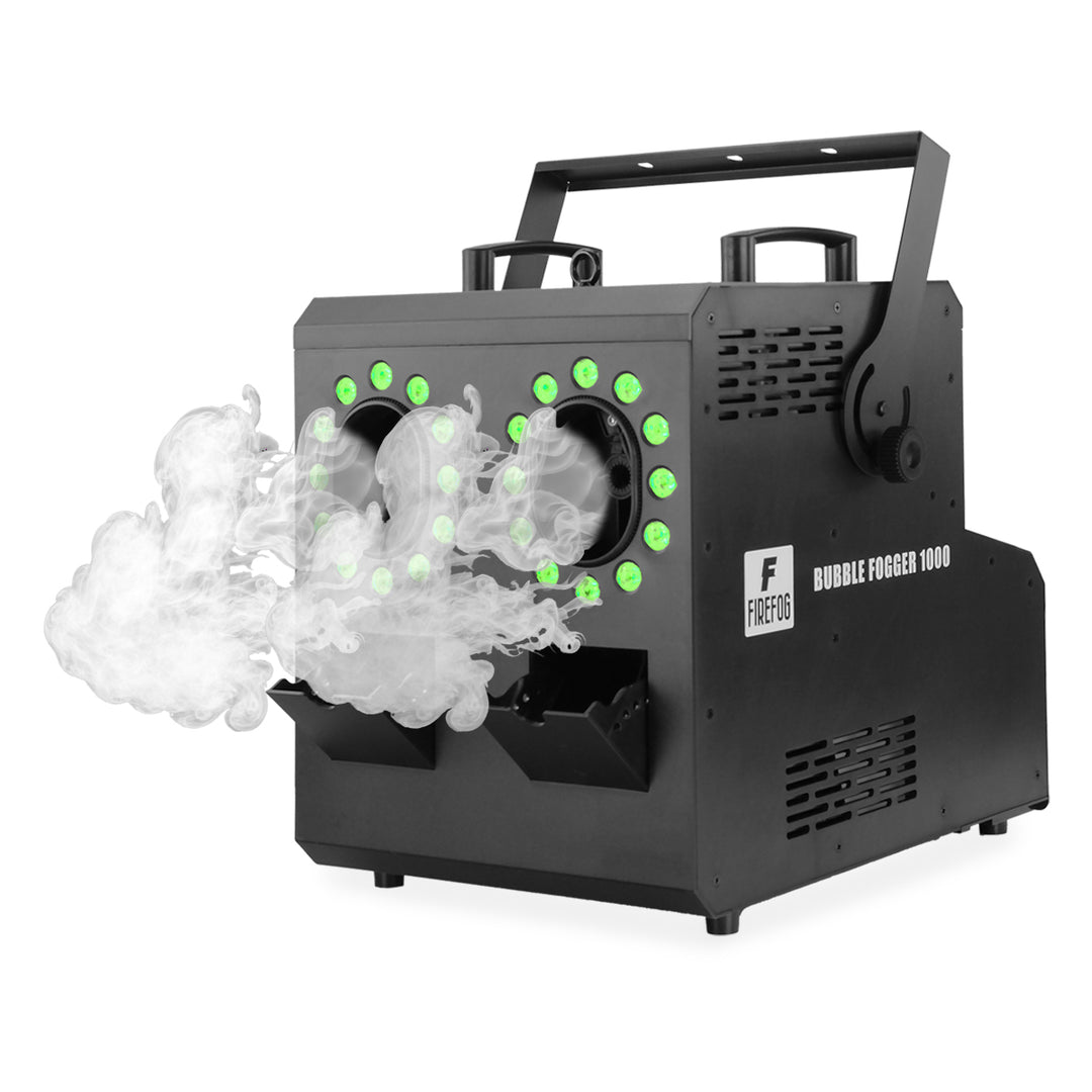 Firefog BUBBLE FOGGER 1000 -savu- ja kuplakone RGBW LED -valoilla