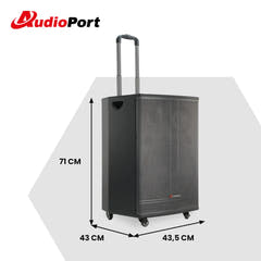 Audioport V15 kannettava aktiivikaiutin 500 W, 2 mikrotonit