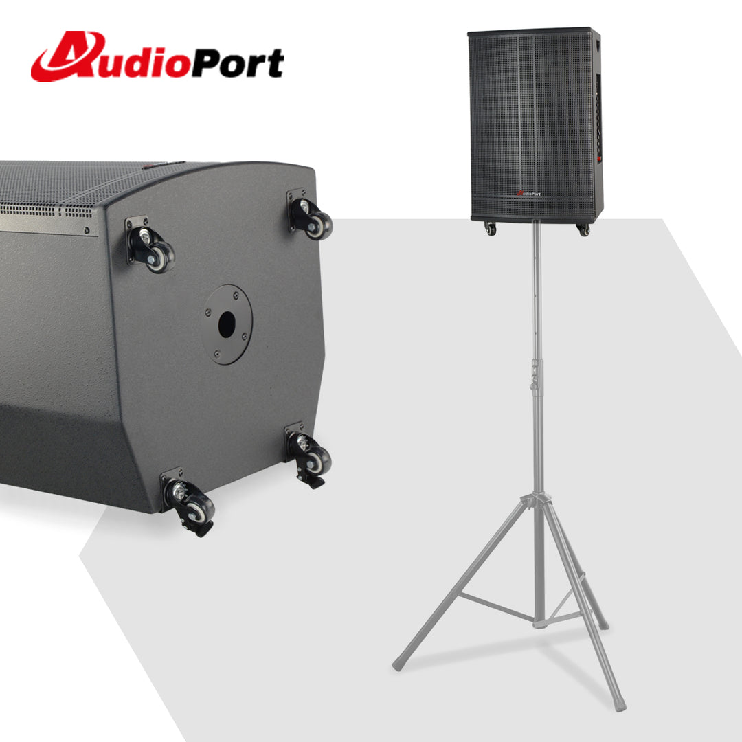 Audioport V15 kannettava aktiivikaiutin 500 W, 2 mikrotonit