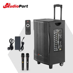 Audioport V12 kannettava aktiivikaiutin 350 W, 2 mikrofonia