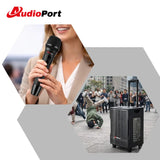 Audioport V8 kannettava aktiivikaiutin 250 W, 2 mikrofonia