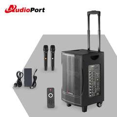 Audioport V8 kannettava aktiivikaiutin 250 W, 2 mikrofonia