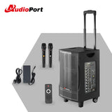 Audioport V8 kannettava aktiivikaiutin 250 W, 2 mikrofonia