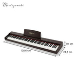 Mielczewski Tiento digitalpiano, tummanruskea