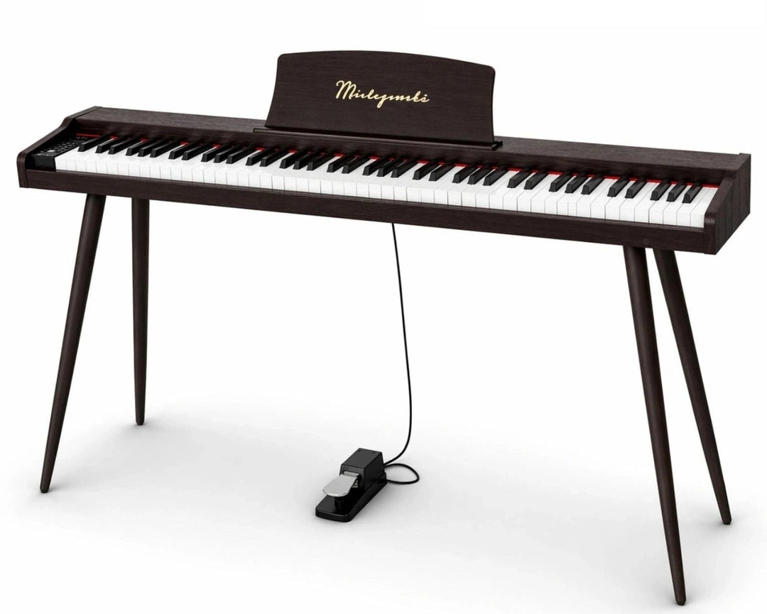 Mielczewski Virelai digitalpiano jaloilla, tummanruskea