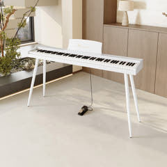 Mielczewski Virelai -digitalpiano jaloilla, valkoinen