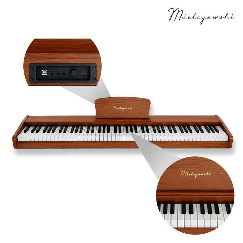 Mielczewski Canzona digitalpiano, vaalea mahonki