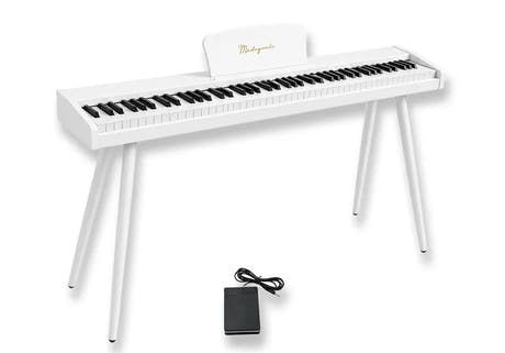 Mielczewski Canzonetta digitalpiano jaloilla, valkoinen