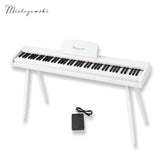 Mielczewski Canzonetta digitalpiano jaloilla, valkoinen