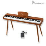 Mielczewski Canzonetta digitalpiano jaloilla, vaalea mahonki