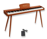 Mielczewski Canzonetta digitalpiano jaloilla, vaalea mahonki