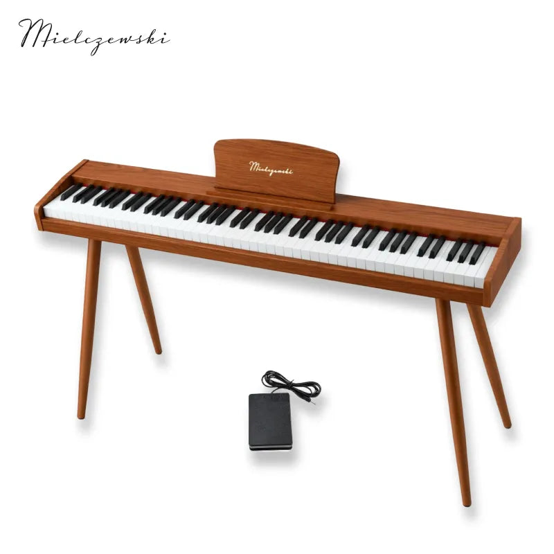 Mielczewski Canzonetta digitalpiano jaloilla, vaalea mahonki